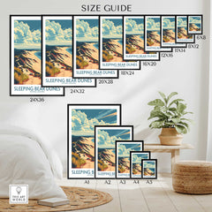 Sleeping Bear Dunes Travel Print-This Art World