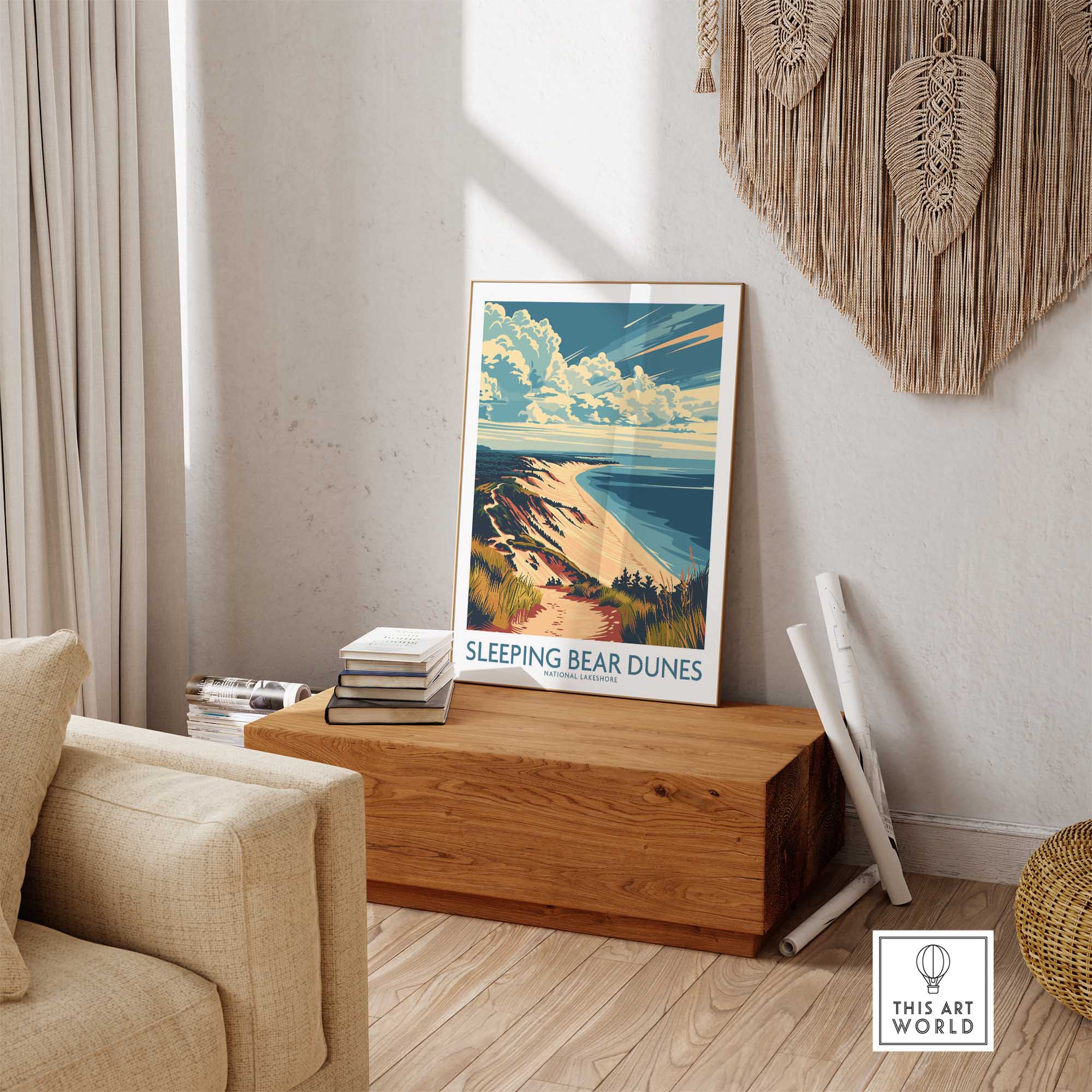 Sleeping Bear Dunes Travel Print-This Art World