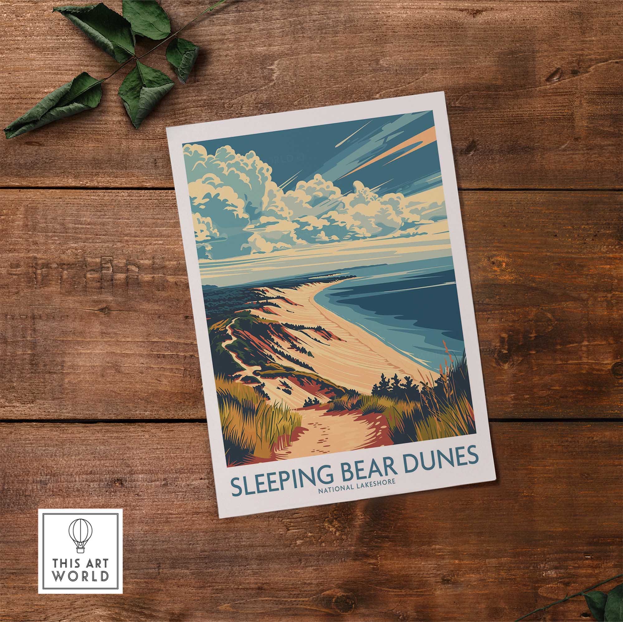 Sleeping Bear Dunes Travel Print-This Art World