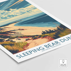 Sleeping Bear Dunes Travel Print-This Art World