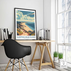 Sleeping Bear Dunes Travel Print-This Art World