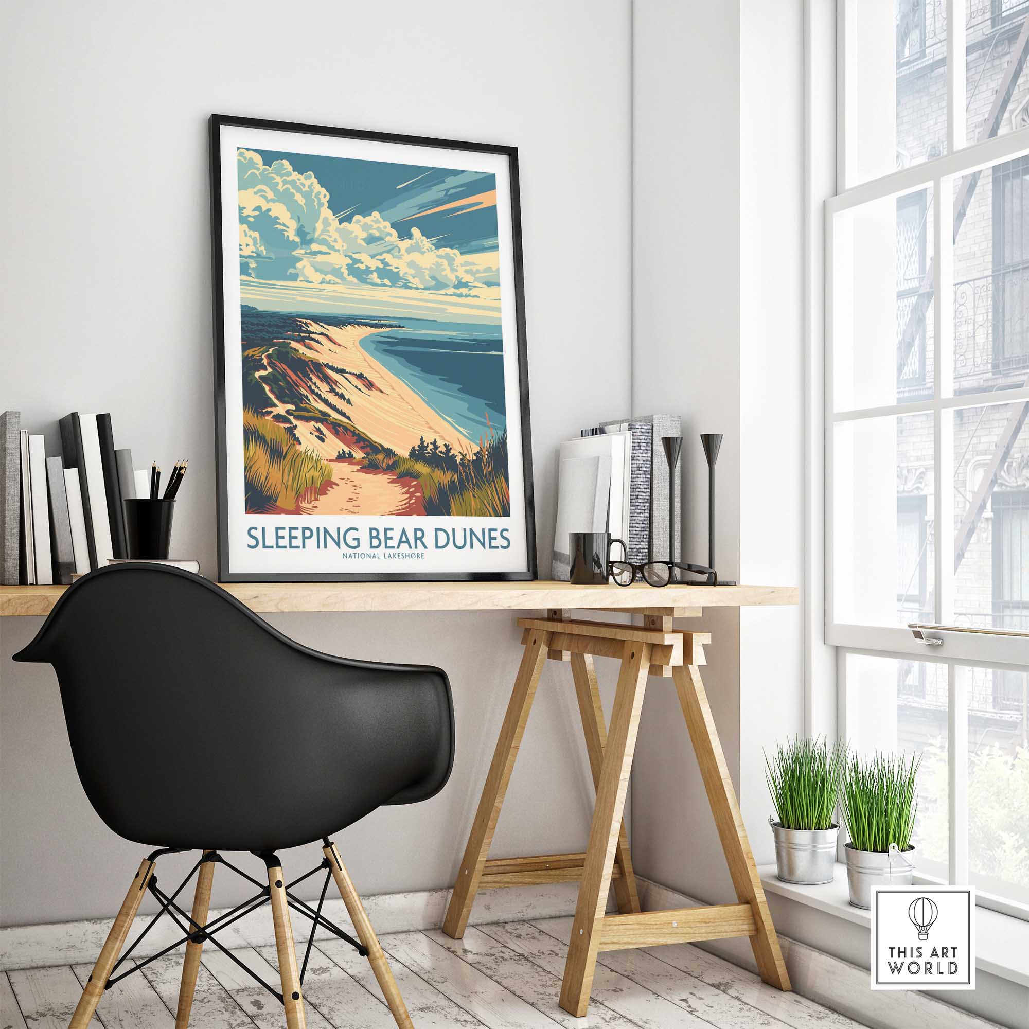 Sleeping Bear Dunes Travel Print-This Art World