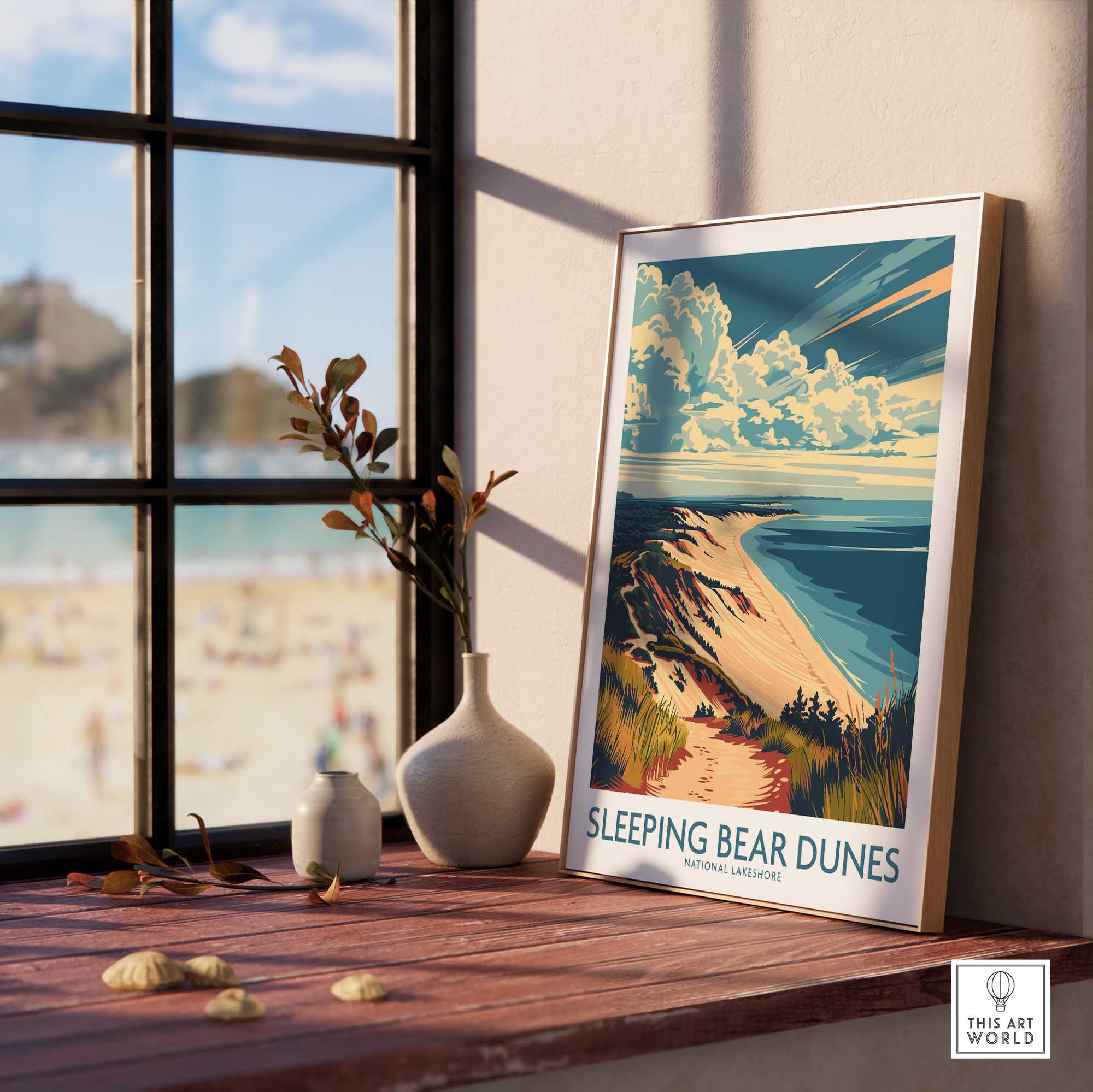 Sleeping Bear Dunes Travel Print-This Art World