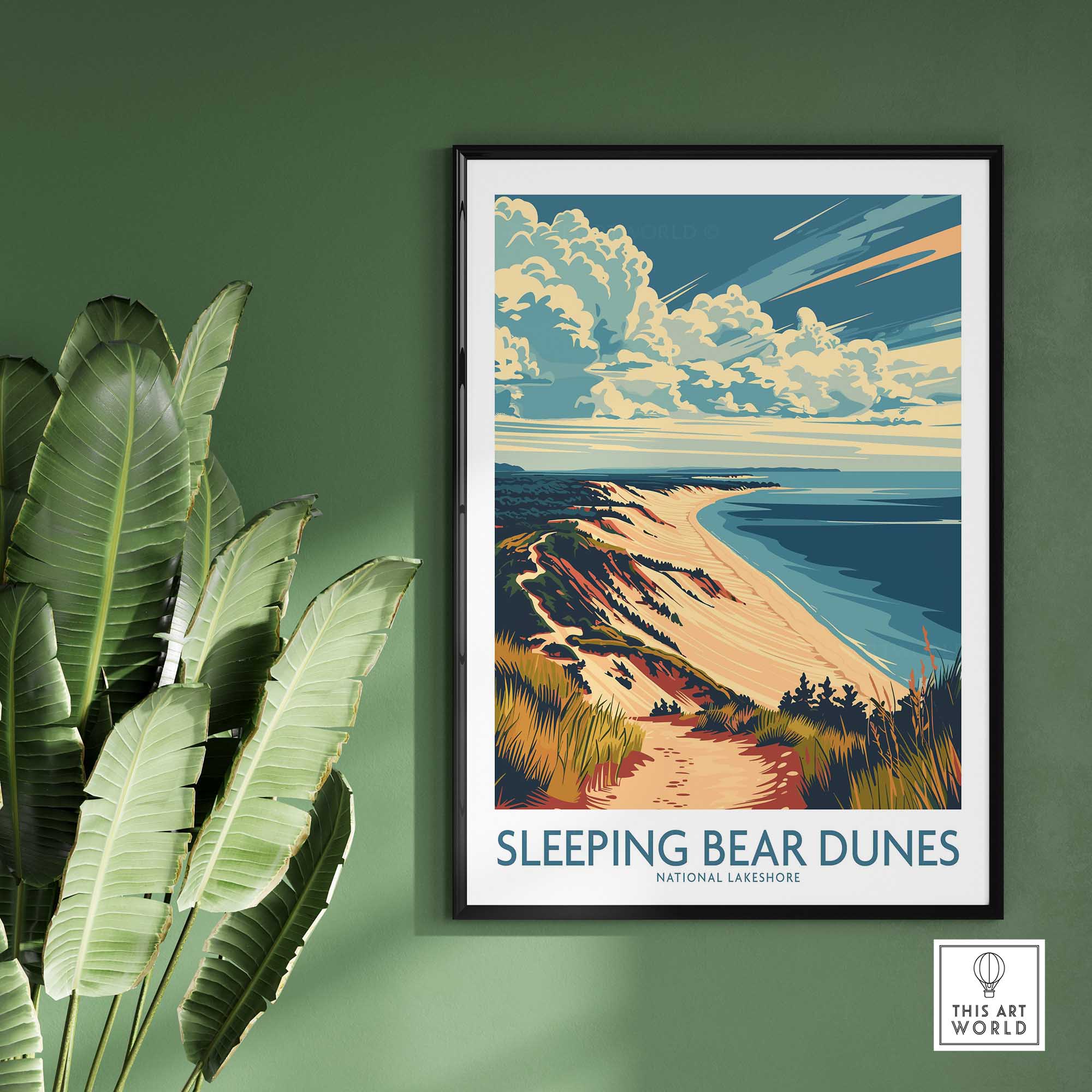 Sleeping Bear Dunes Travel Print-This Art World