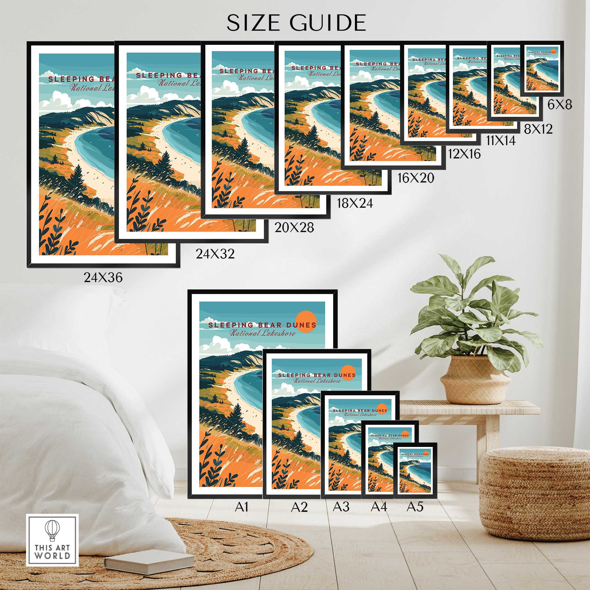 Sleeping Bear Dunes Wall Art-This Art World