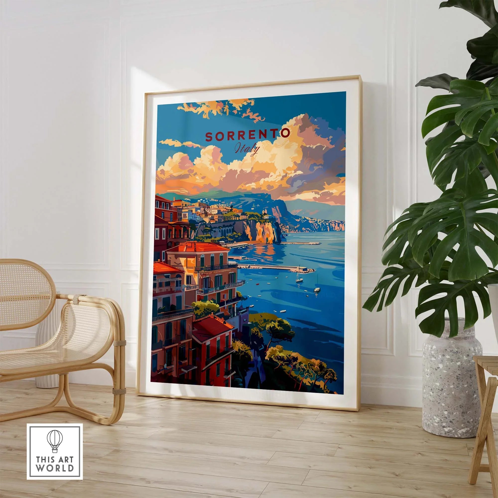 Sorrento Wall Art Print - Coastal Home Decor – This Art World