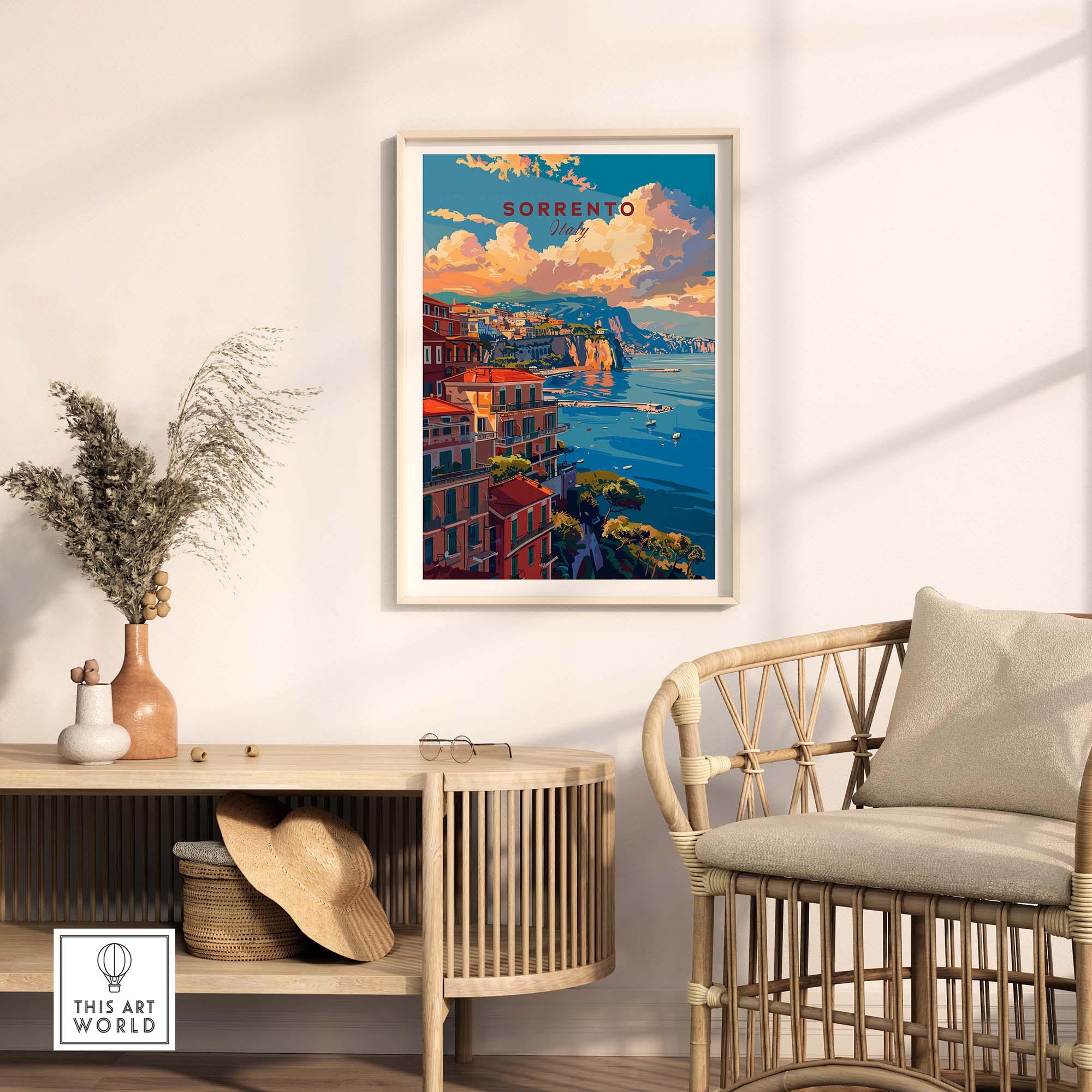 Sorrento Wall Art Print - Coastal Home Decor – This Art World