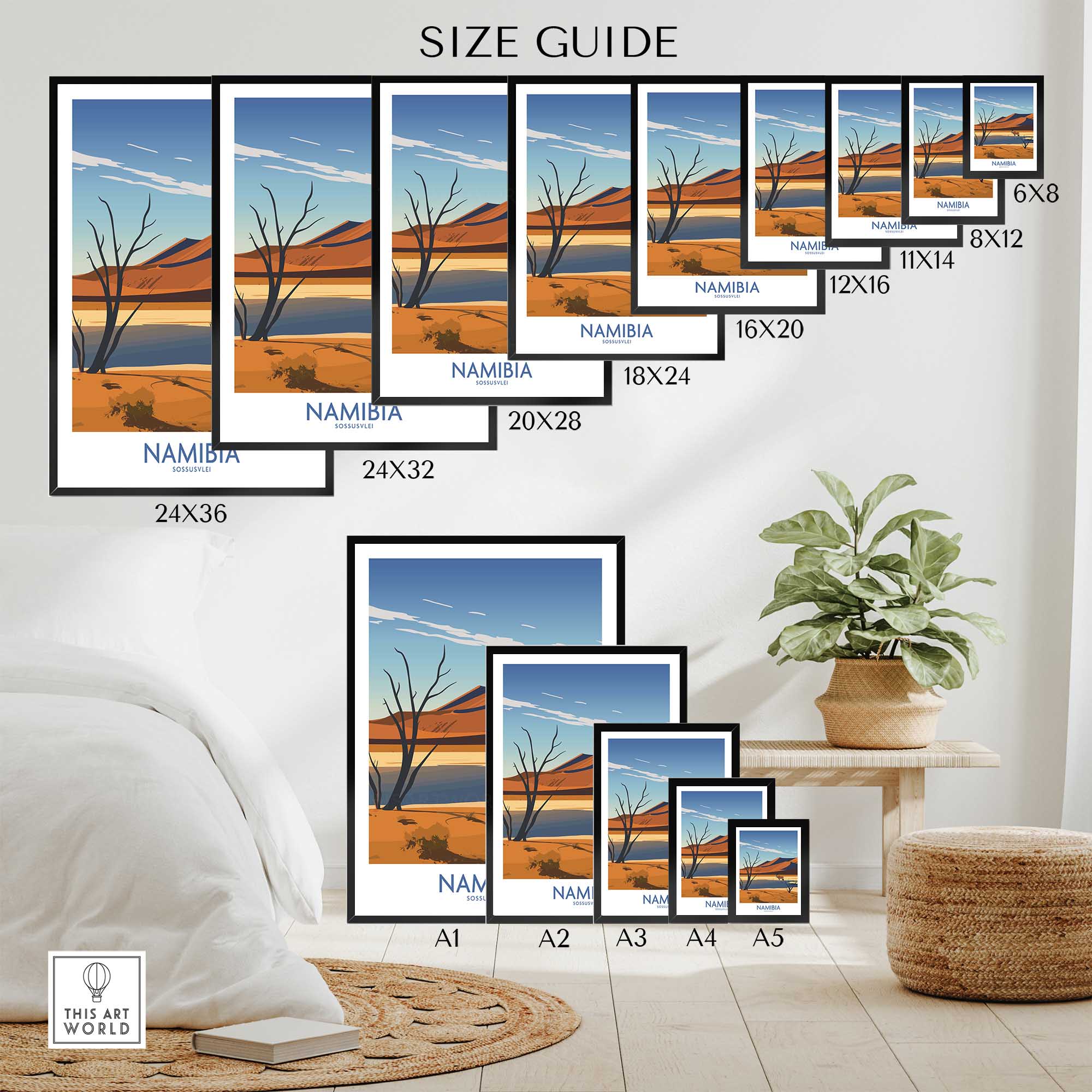 Sossusvlei Namibia Wall Art Print-This Art World
