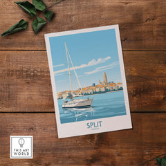 Split Croatia Poster Print part of our best collection or travel posters and prints - This Art World