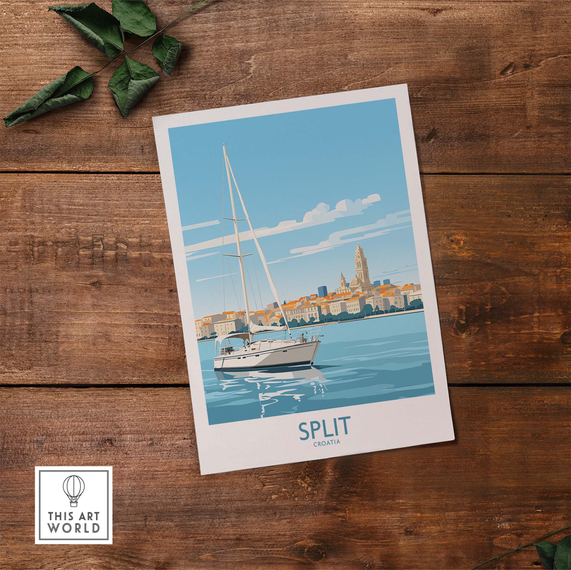Split Croatia Poster Print part of our best collection or travel posters and prints - This Art World