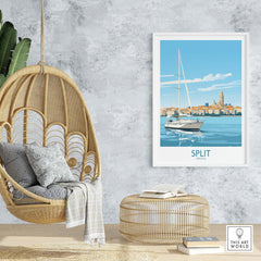 Split Croatia Poster Print part of our best collection or travel posters and prints - This Art World