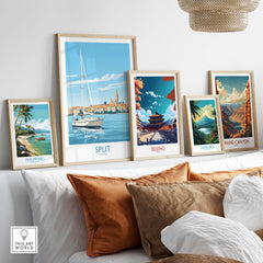 Split Croatia Poster Print part of our best collection or travel posters and prints - This Art World