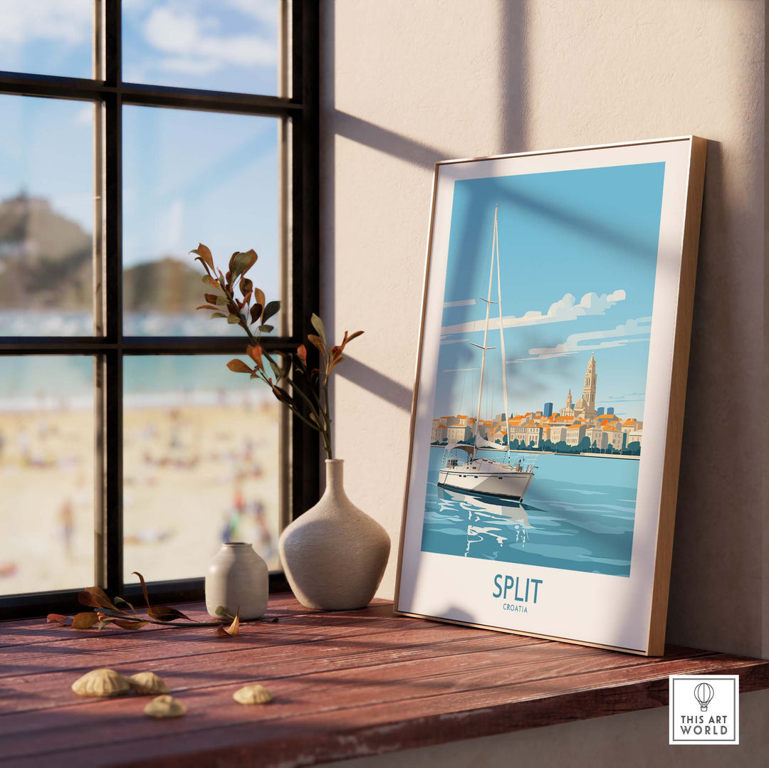 Split Croatia Poster Print part of our best collection or travel posters and prints - This Art World