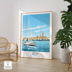 Split Croatia Poster Print part of our best collection or travel posters and prints - This Art World