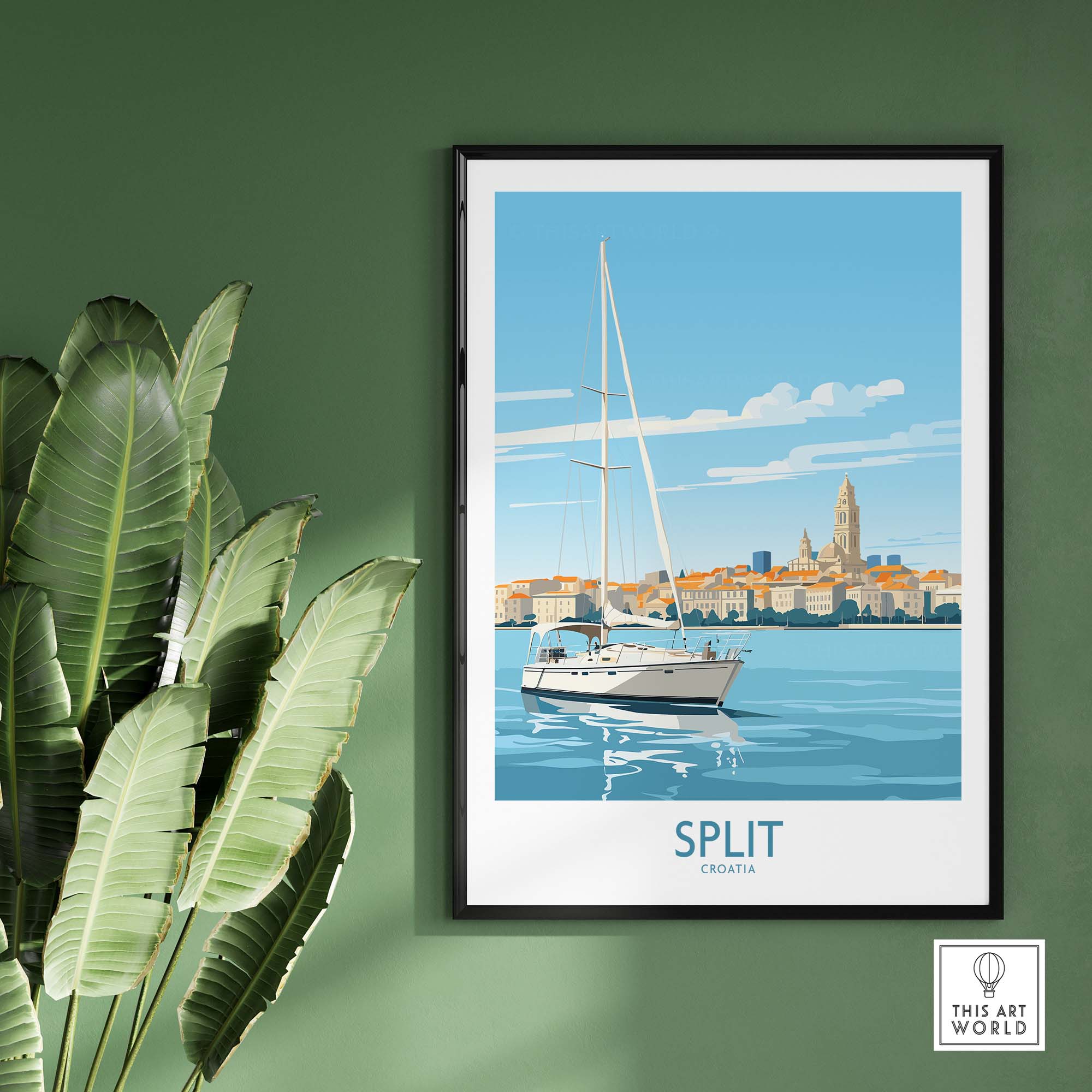 Split Croatia Poster Print part of our best collection or travel posters and prints - This Art World