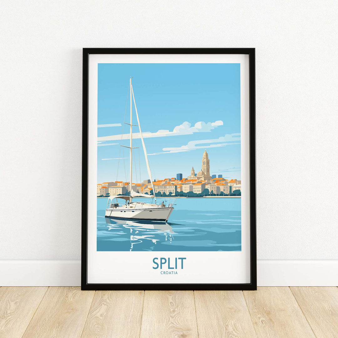 Split Croatia Poster Print part of our best collection or travel posters and prints - This Art World