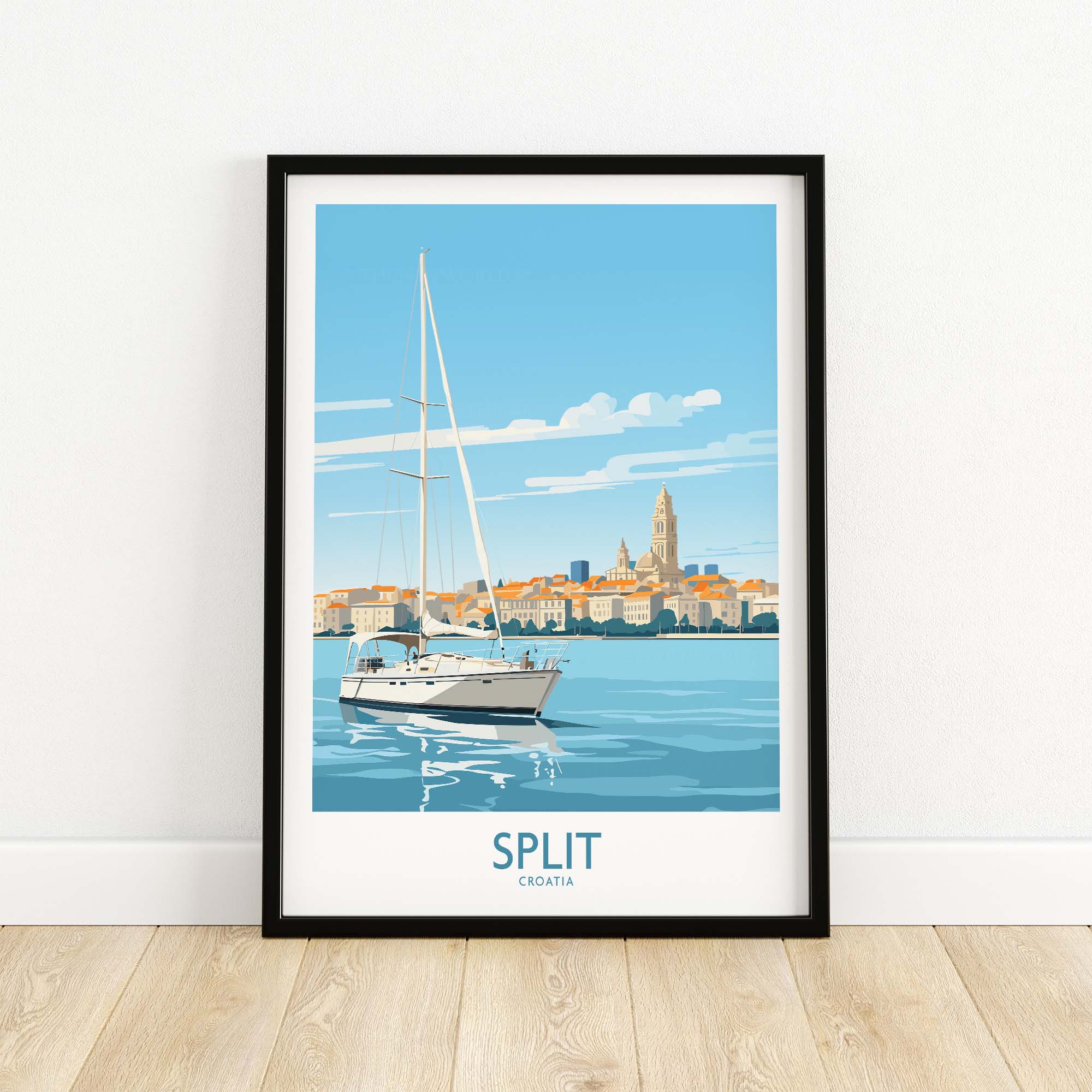 Split Croatia Poster Print part of our best collection or travel posters and prints - This Art World