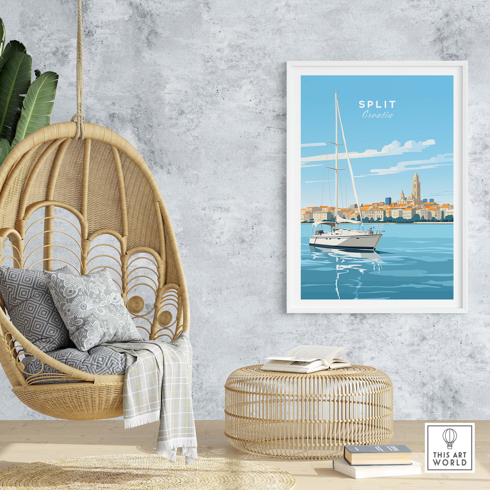 Split Croatia Wall Art part of our best collection or travel posters and prints - This Art World
