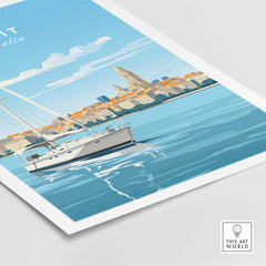Split Croatia Wall Art part of our best collection or travel posters and prints - This Art World
