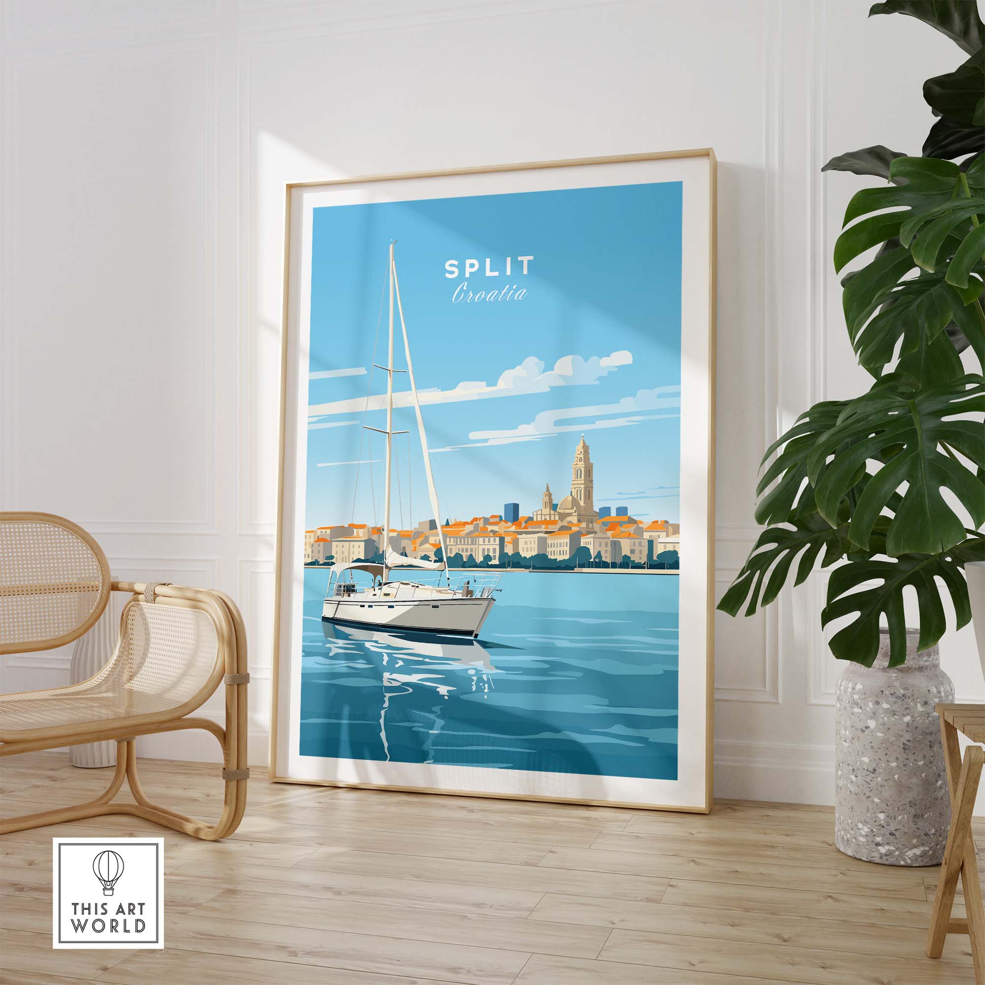 Split Croatia Wall Art part of our best collection or travel posters and prints - This Art World