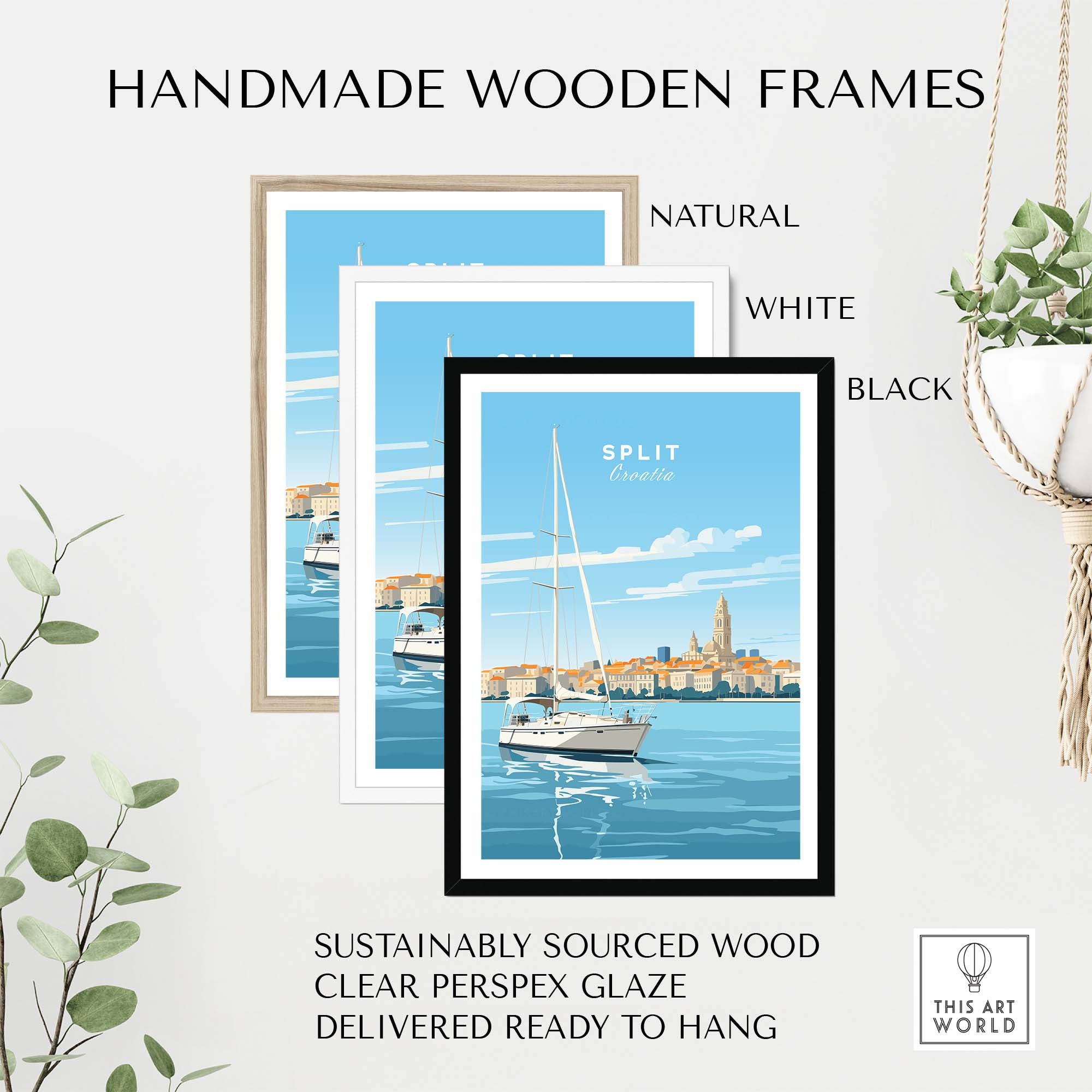 Split Croatia Wall Art part of our best collection or travel posters and prints - This Art World