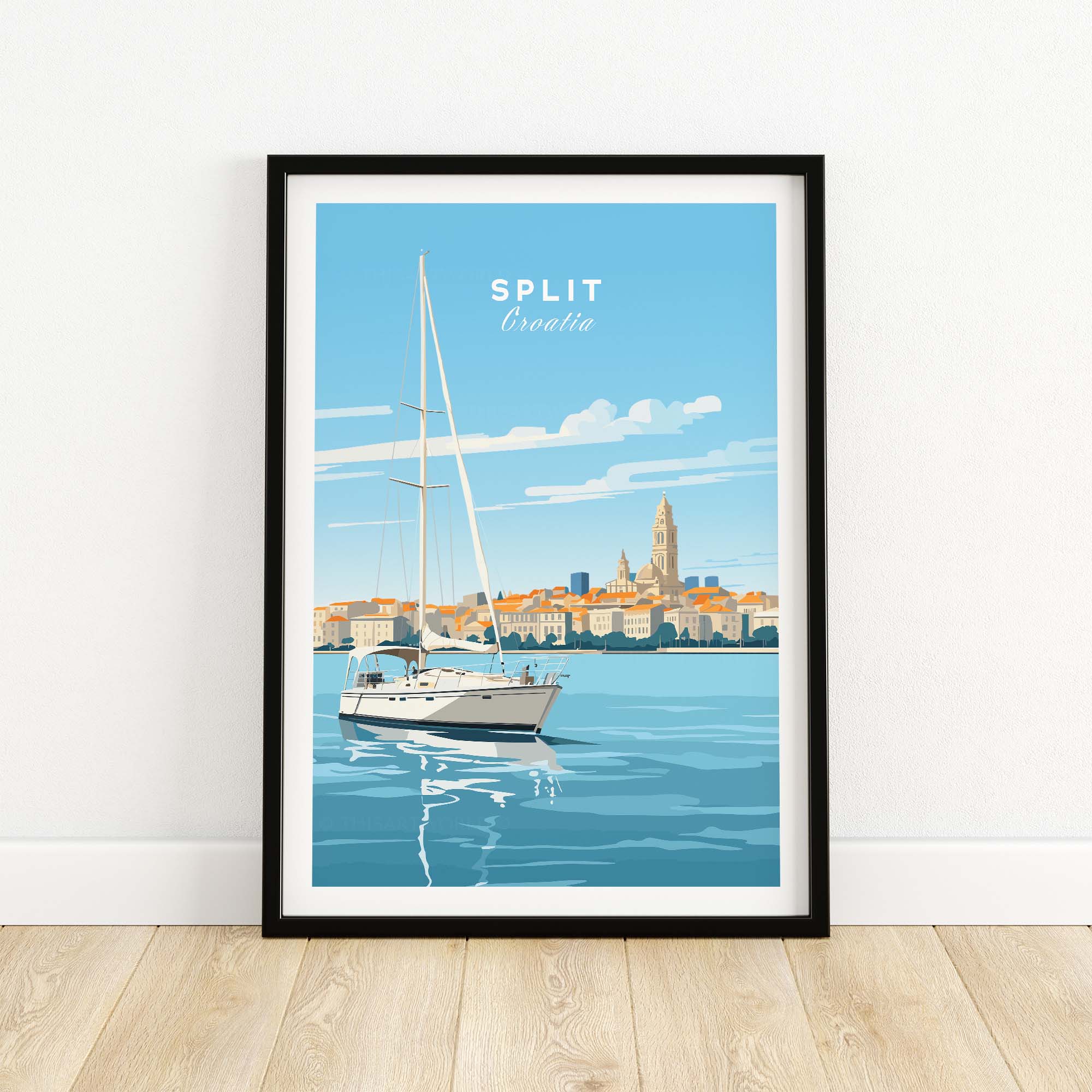 Split Croatia Wall Art part of our best collection or travel posters and prints - This Art World