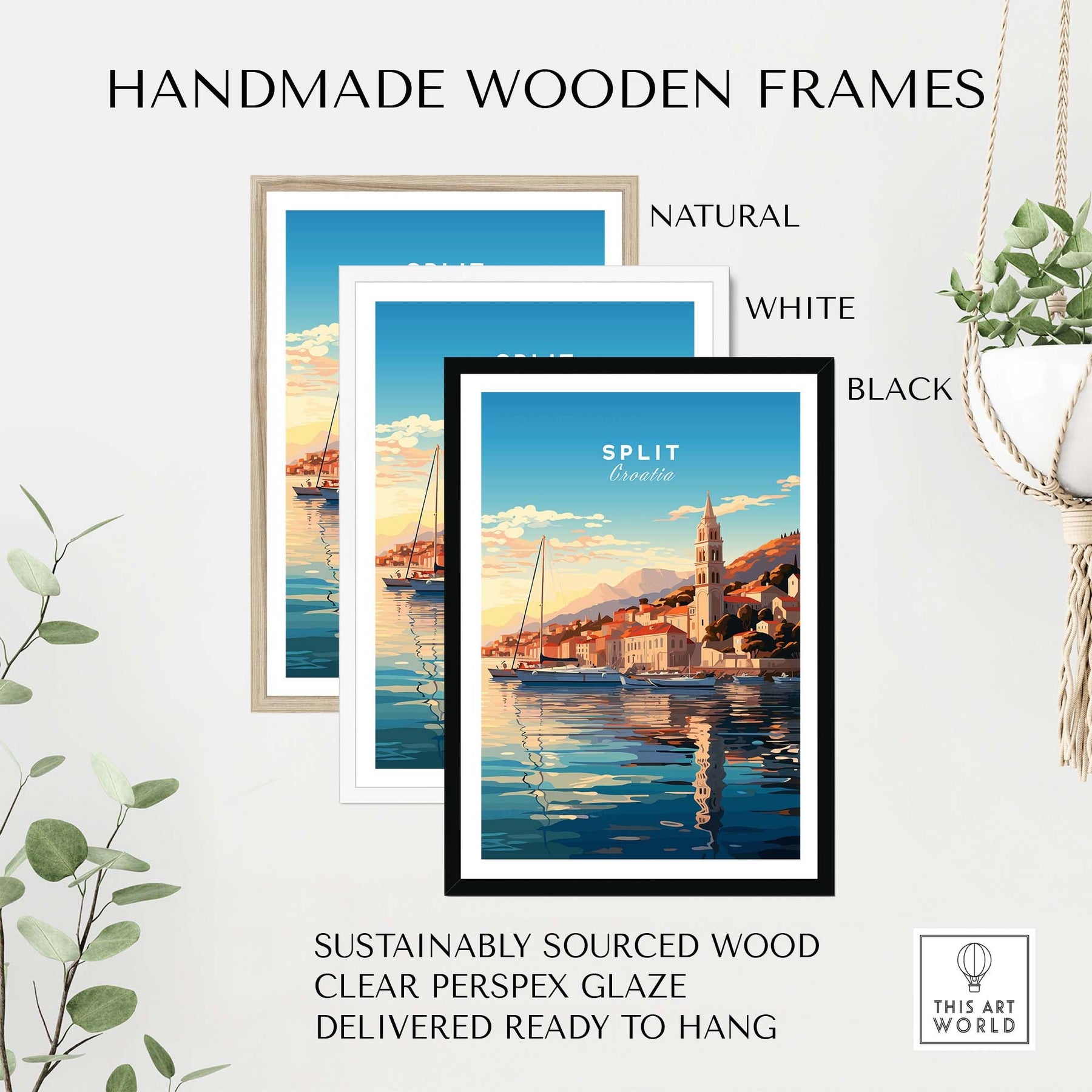 Split Travel Poster Croatia - Wanderlust Print – This Art World