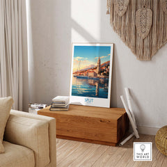 Split Travel Print Croatia part of our best collection or travel posters and prints - This Art World