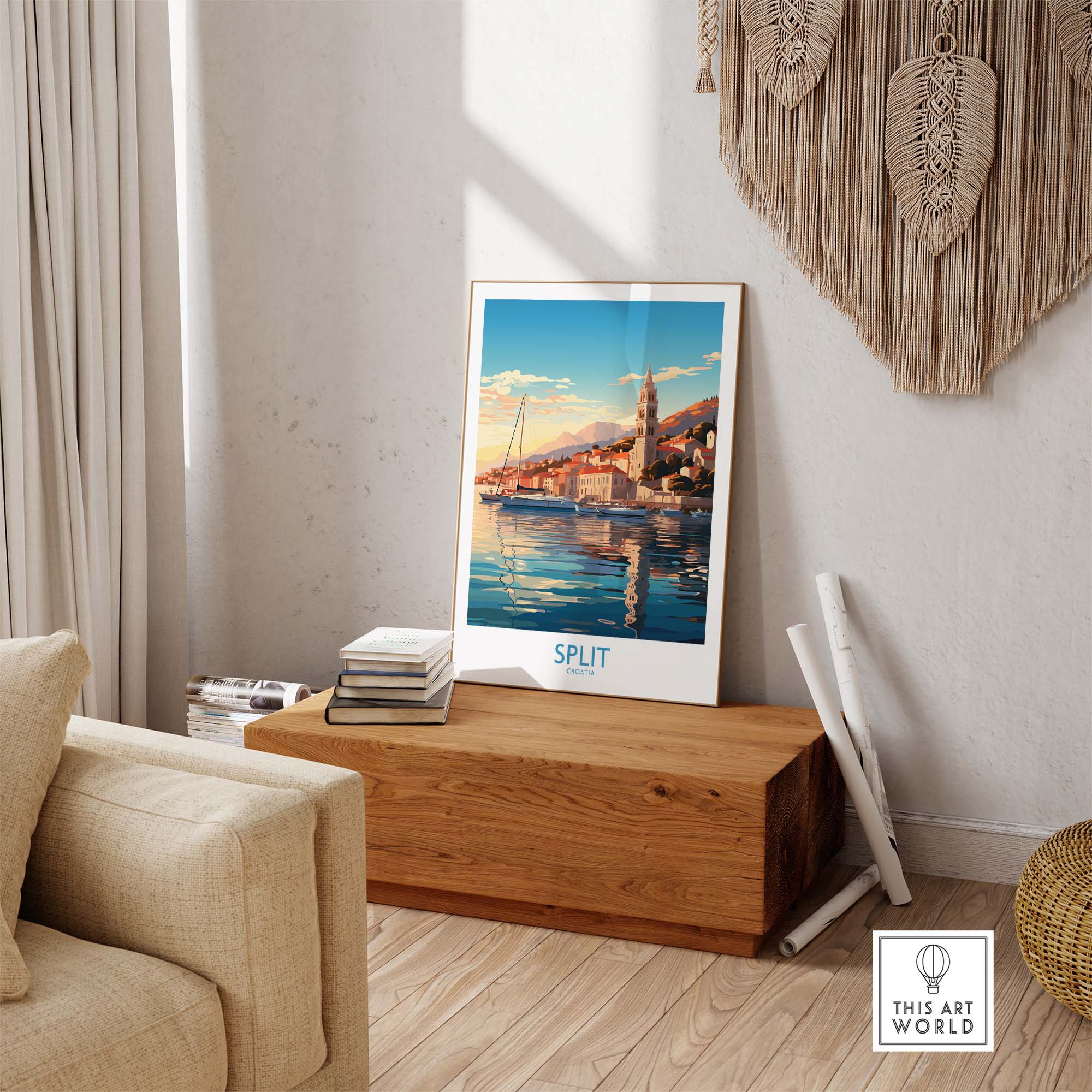 Split Travel Print Croatia part of our best collection or travel posters and prints - This Art World