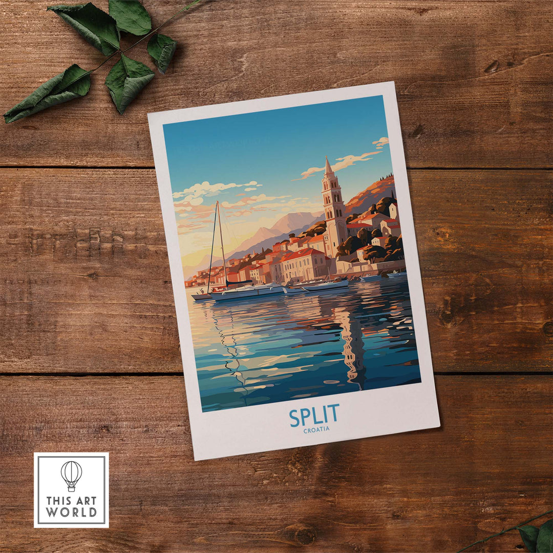 Split Travel Print Croatia part of our best collection or travel posters and prints - This Art World