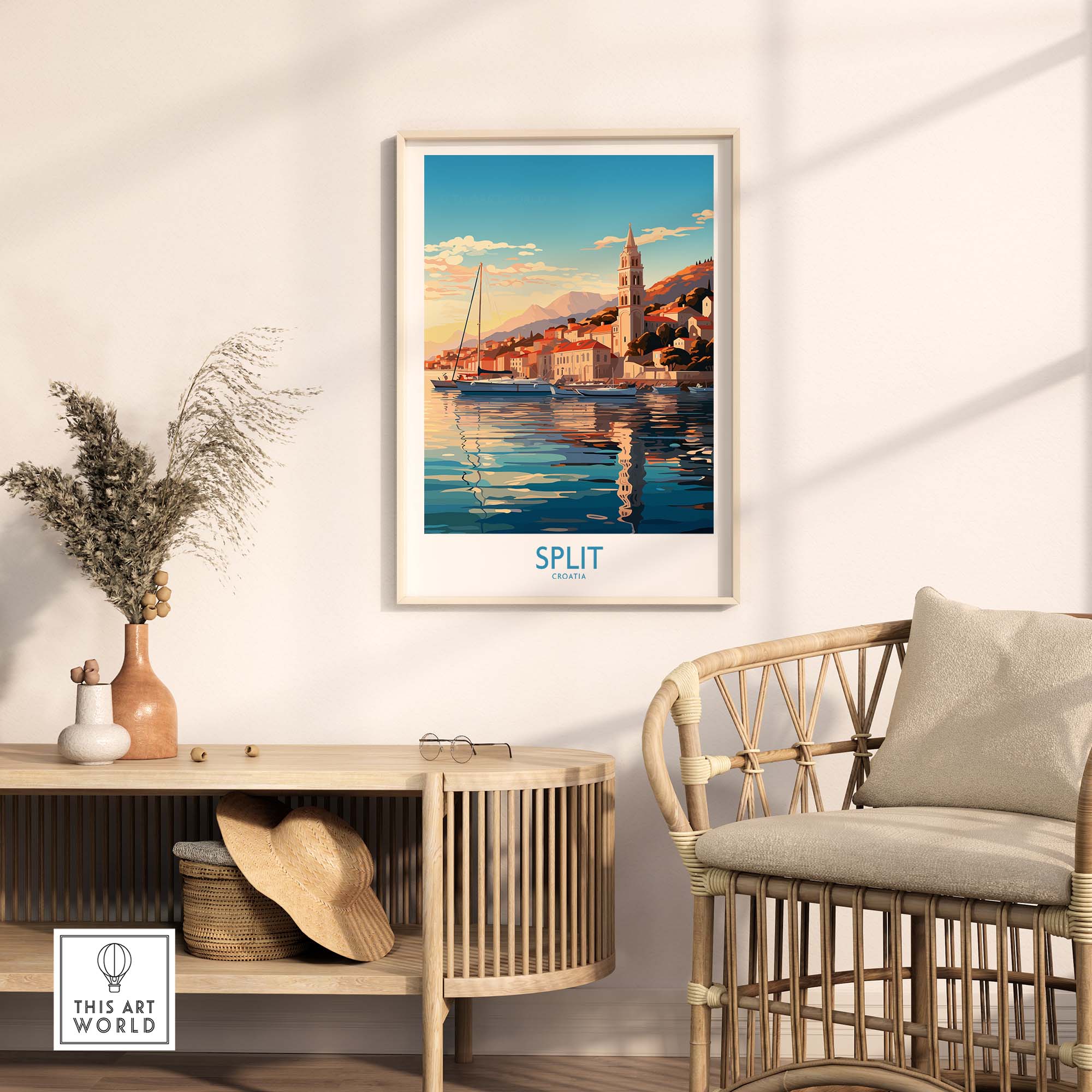 Split Travel Print Croatia part of our best collection or travel posters and prints - This Art World