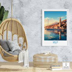 Split Travel Print Croatia part of our best collection or travel posters and prints - This Art World