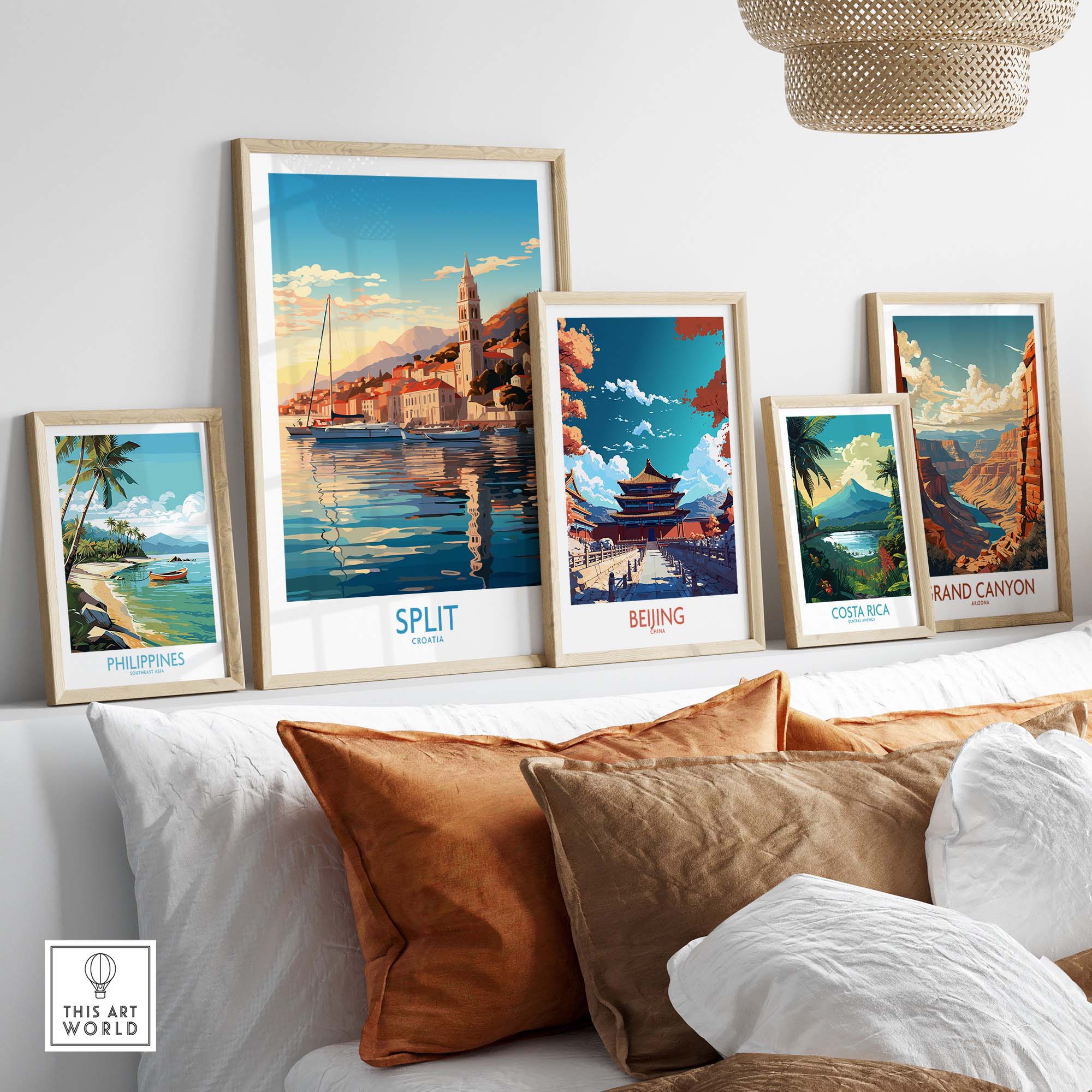 Split Travel Print Croatia part of our best collection or travel posters and prints - This Art World