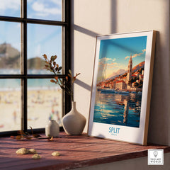 Split Travel Print Croatia part of our best collection or travel posters and prints - This Art World