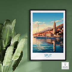 Split Travel Print Croatia part of our best collection or travel posters and prints - This Art World
