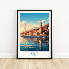 Split Travel Print Croatia part of our best collection or travel posters and prints - This Art World