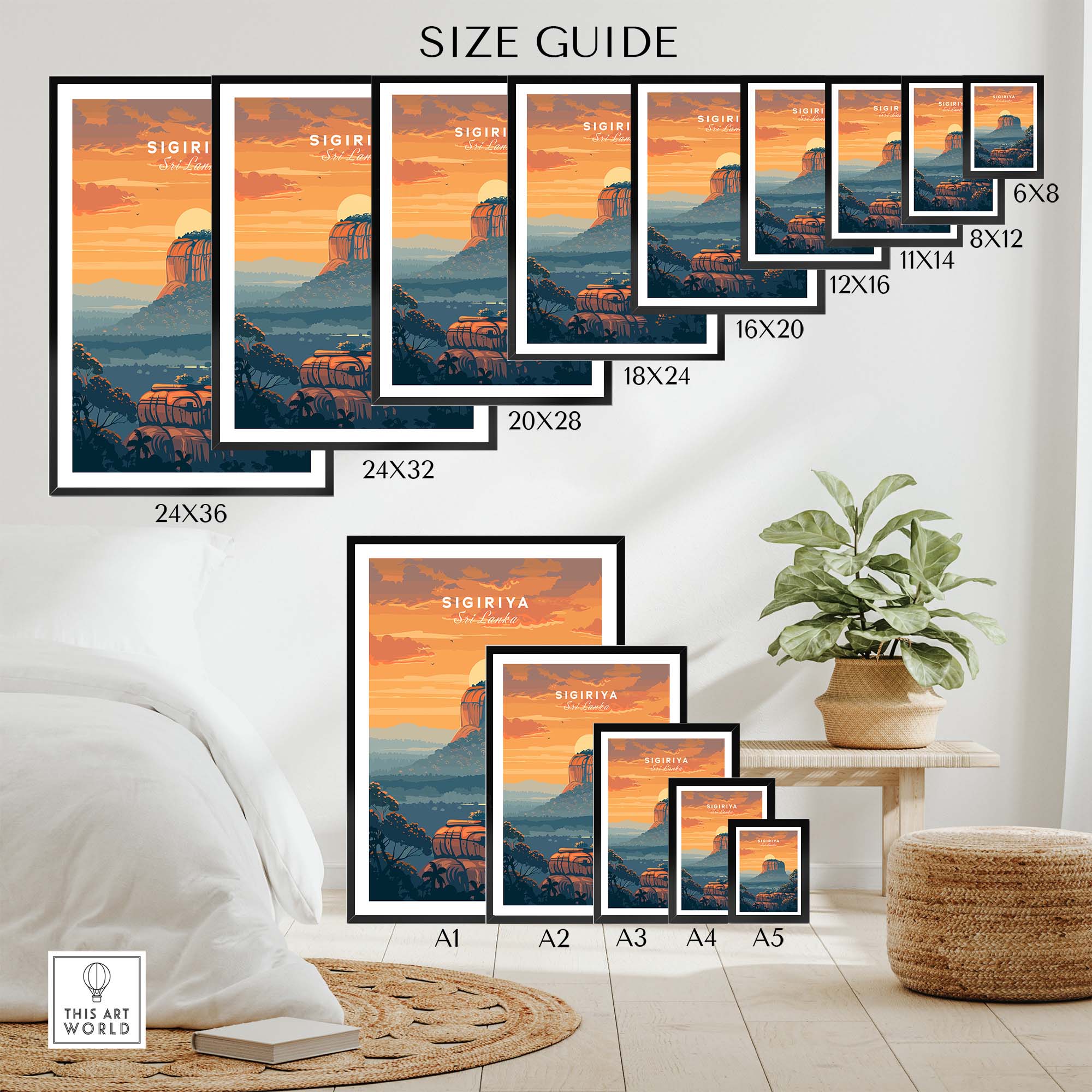 Sri Lanka Sigiriya Poster-This Art World