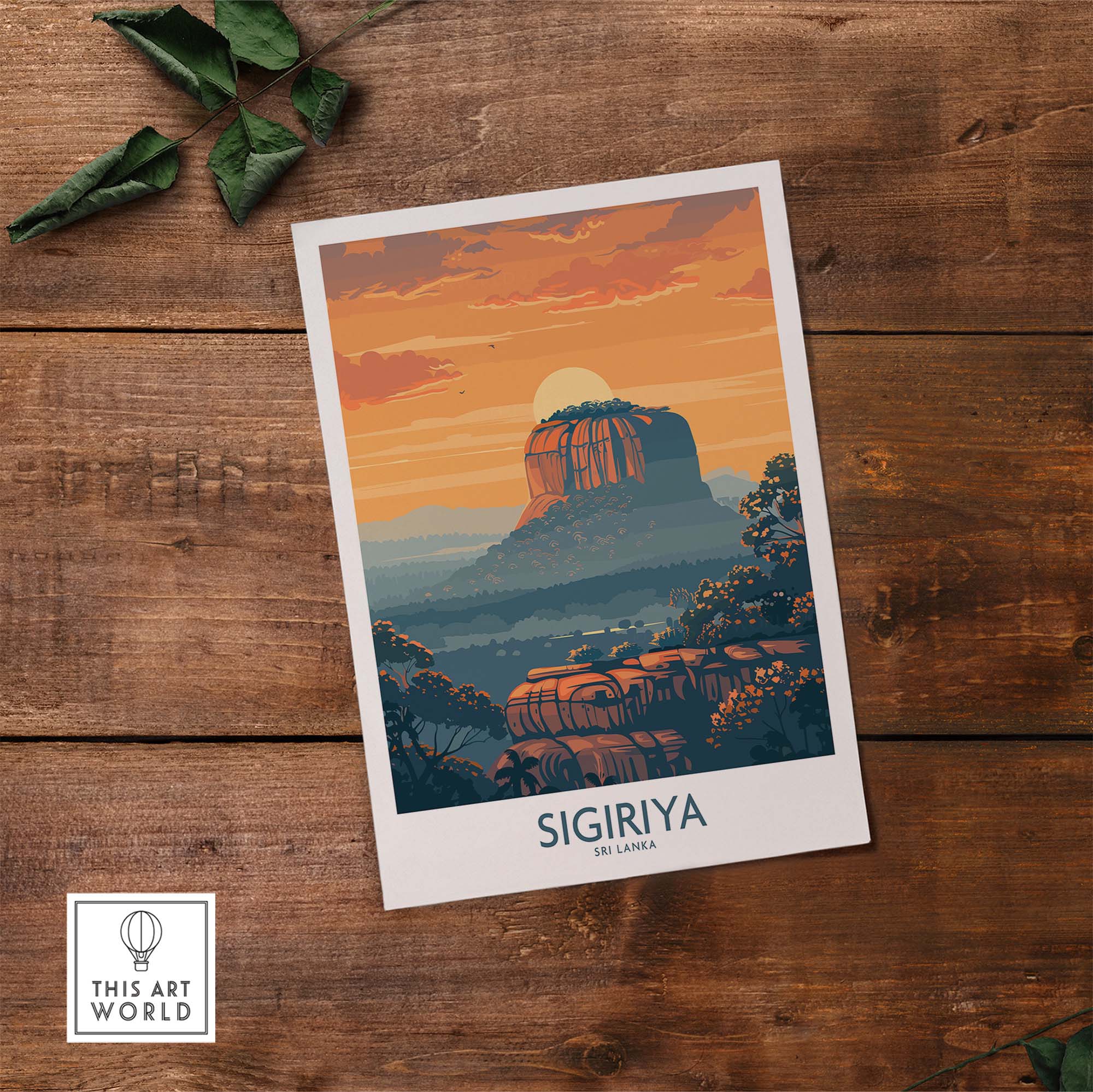 Sri Lanka Travel Poster-This Art World