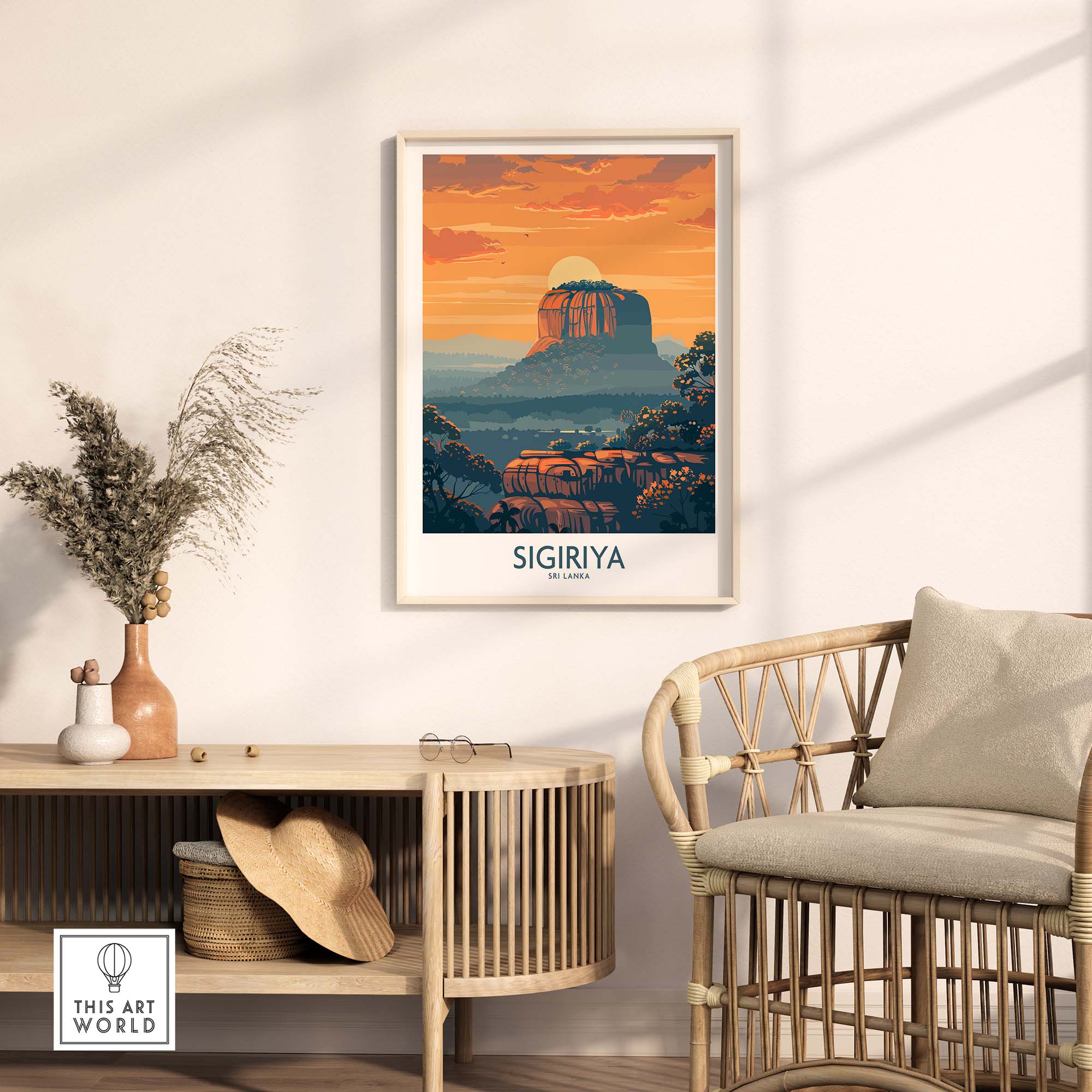 Sri Lanka Travel Poster-This Art World
