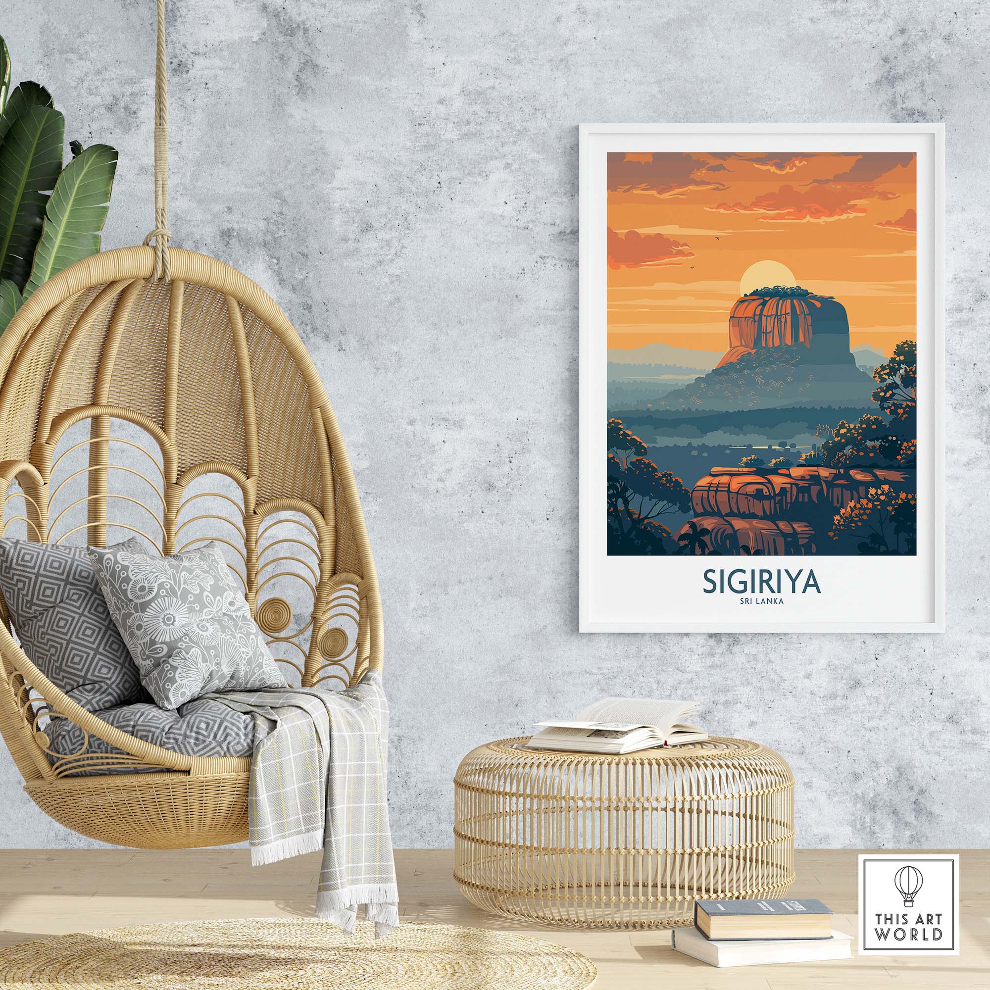 Sri Lanka Travel Poster-This Art World