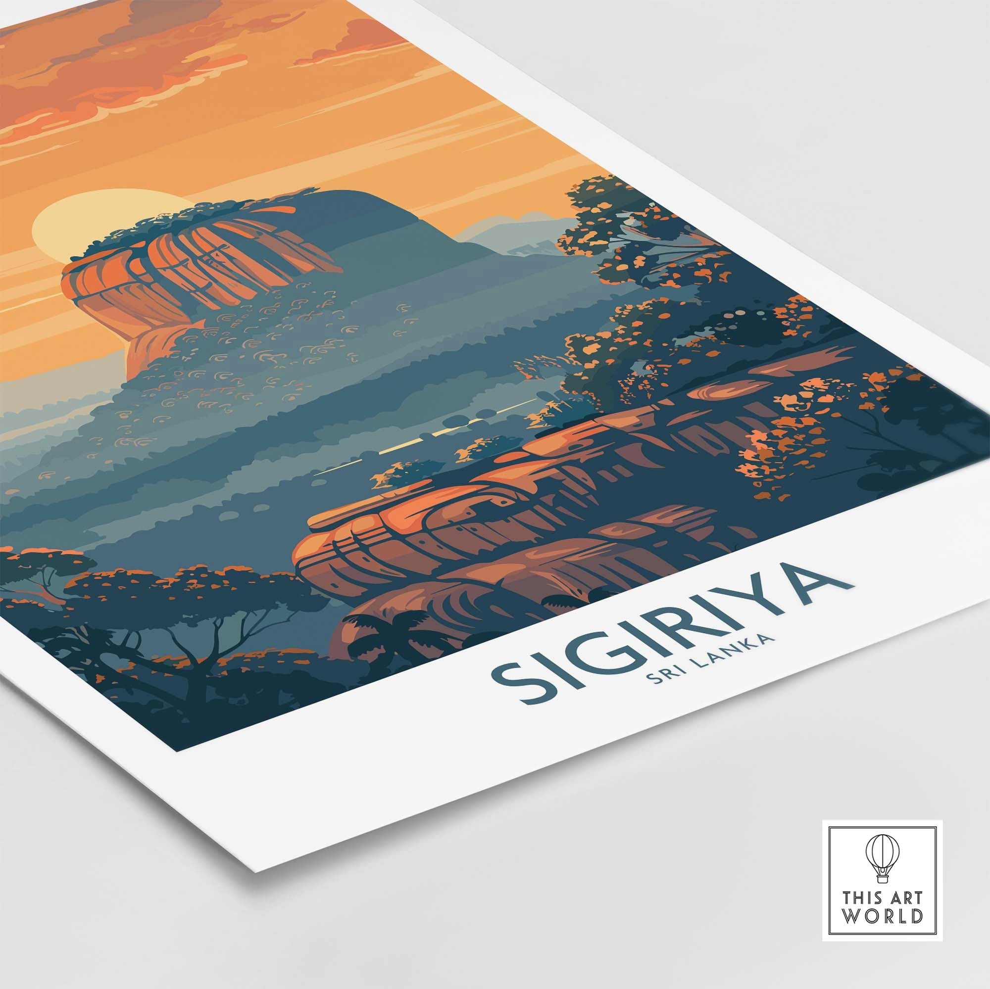 Sri Lanka Travel Poster-This Art World