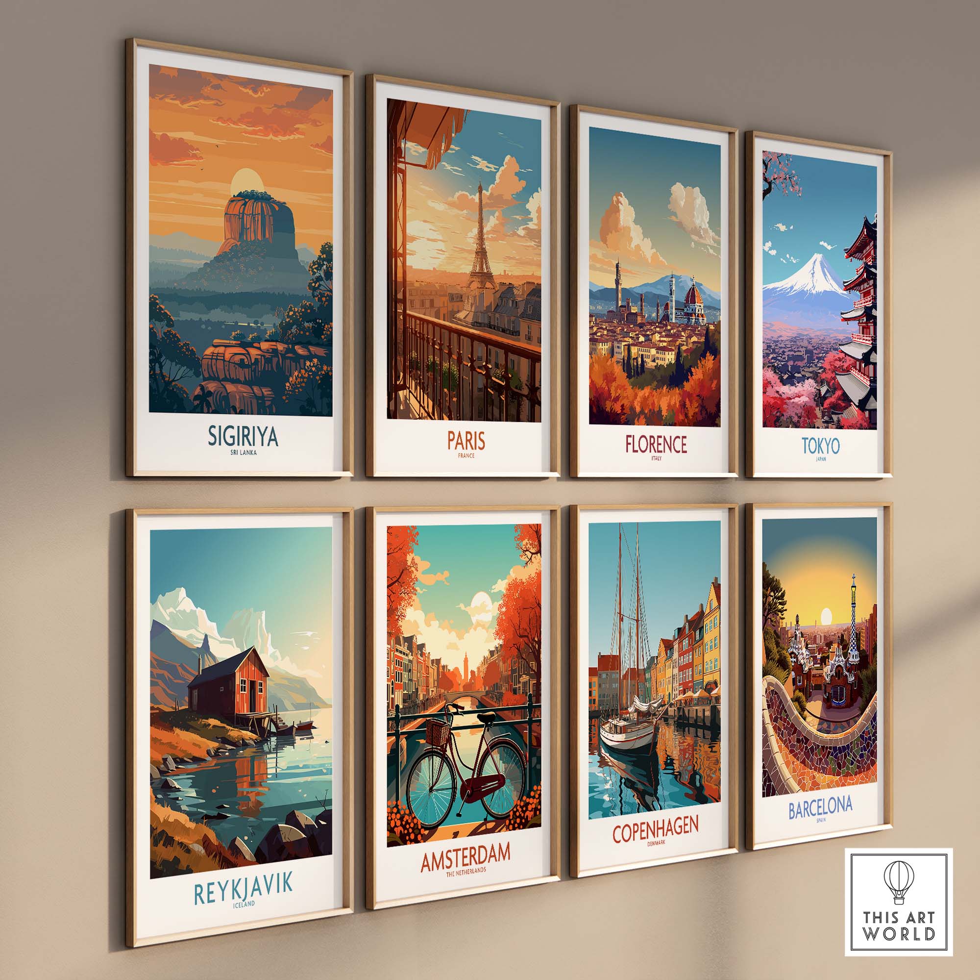 Sri Lanka Travel Poster-This Art World