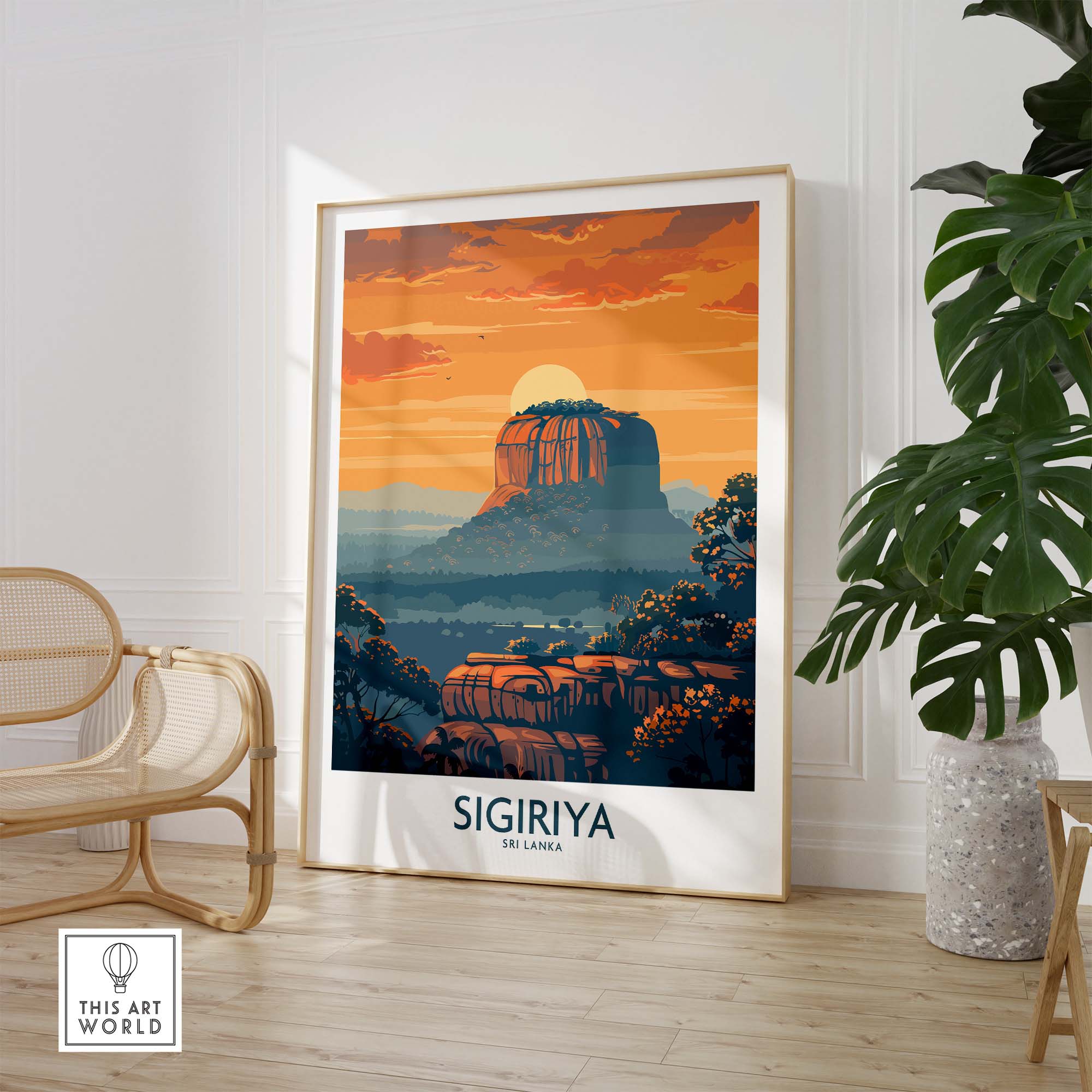Sri Lanka Travel Poster-This Art World