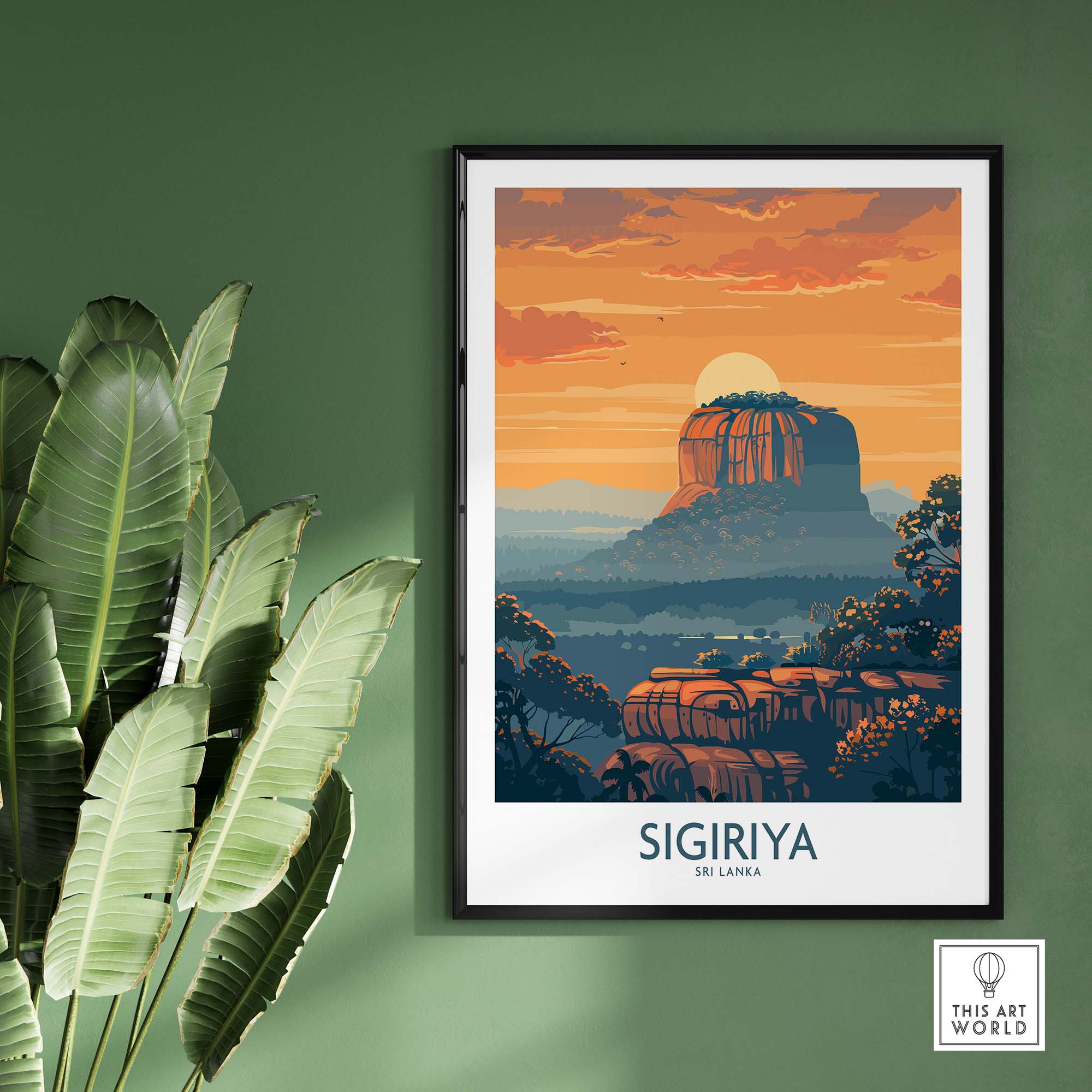 Sri Lanka Travel Poster-This Art World
