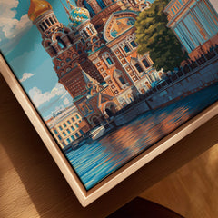 St Petersburg Poster | Russia Wall Art Print featuring the iconic Church of the Savior on Spilled Blood.
