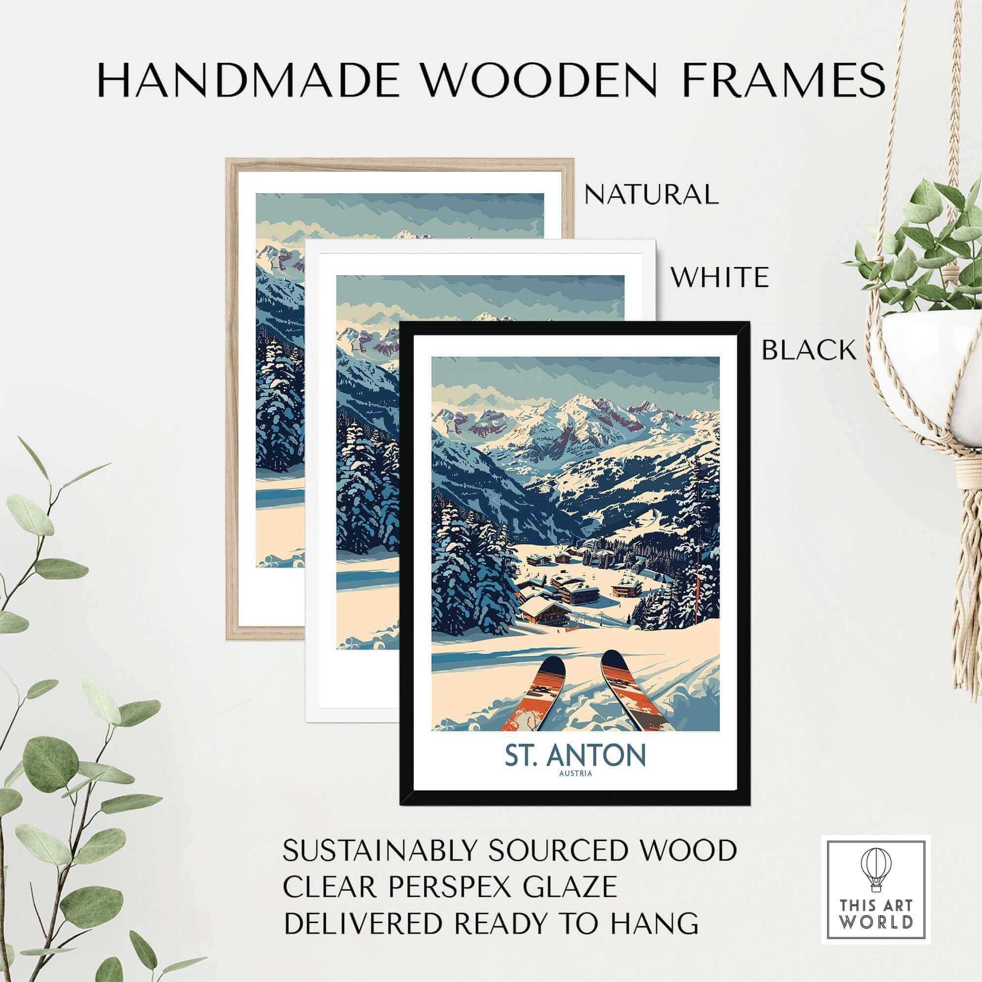 St. Anton Ski Poster - Elegant Wall Art – This Art World