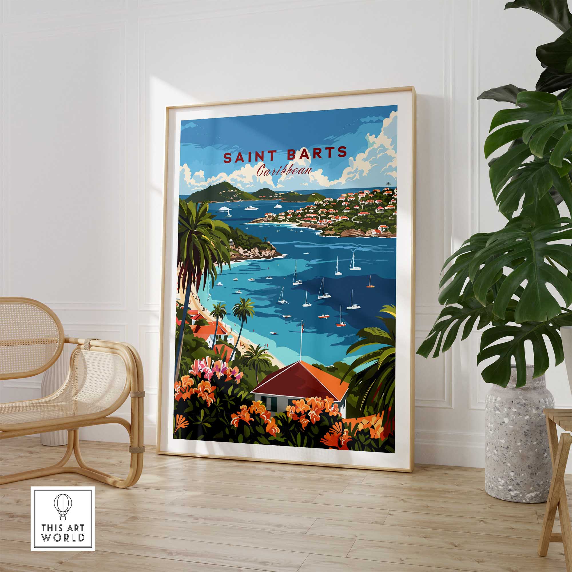 St. Barts Travel Print-This Art World