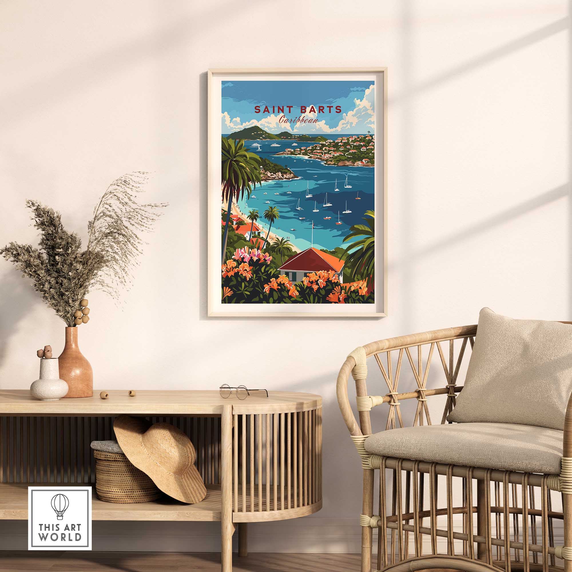 St. Barts Travel Print-This Art World