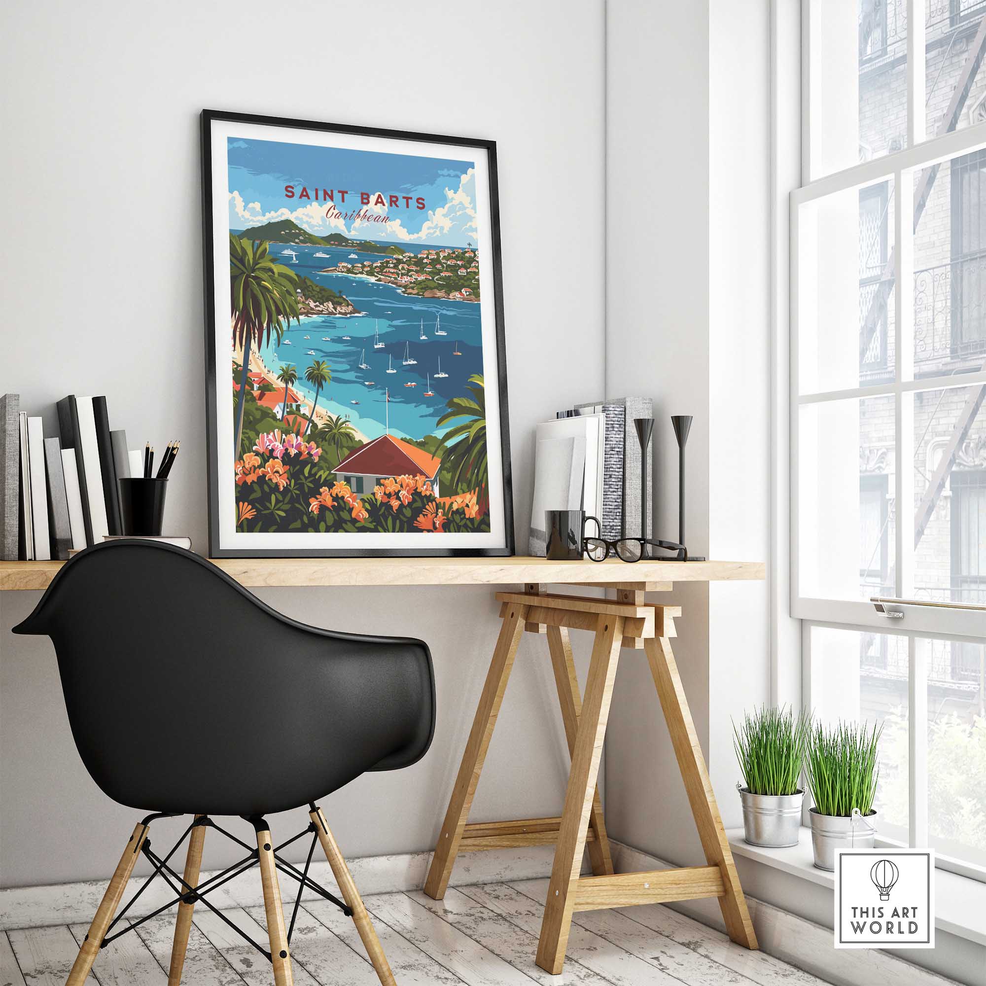 St. Barts Travel Print-This Art World