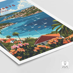 St. Barts Travel Print-This Art World